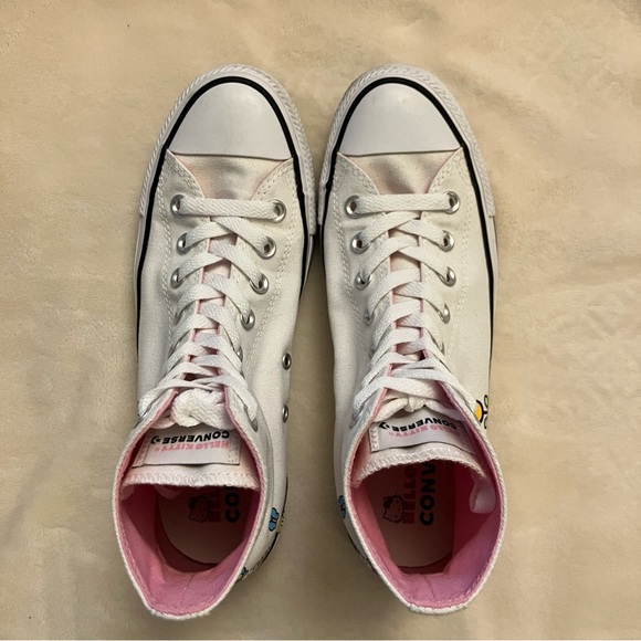 EUC Hello Kitty x Converse Chuck Taylor All Star High Top Sneakers - Picture 10 of 16